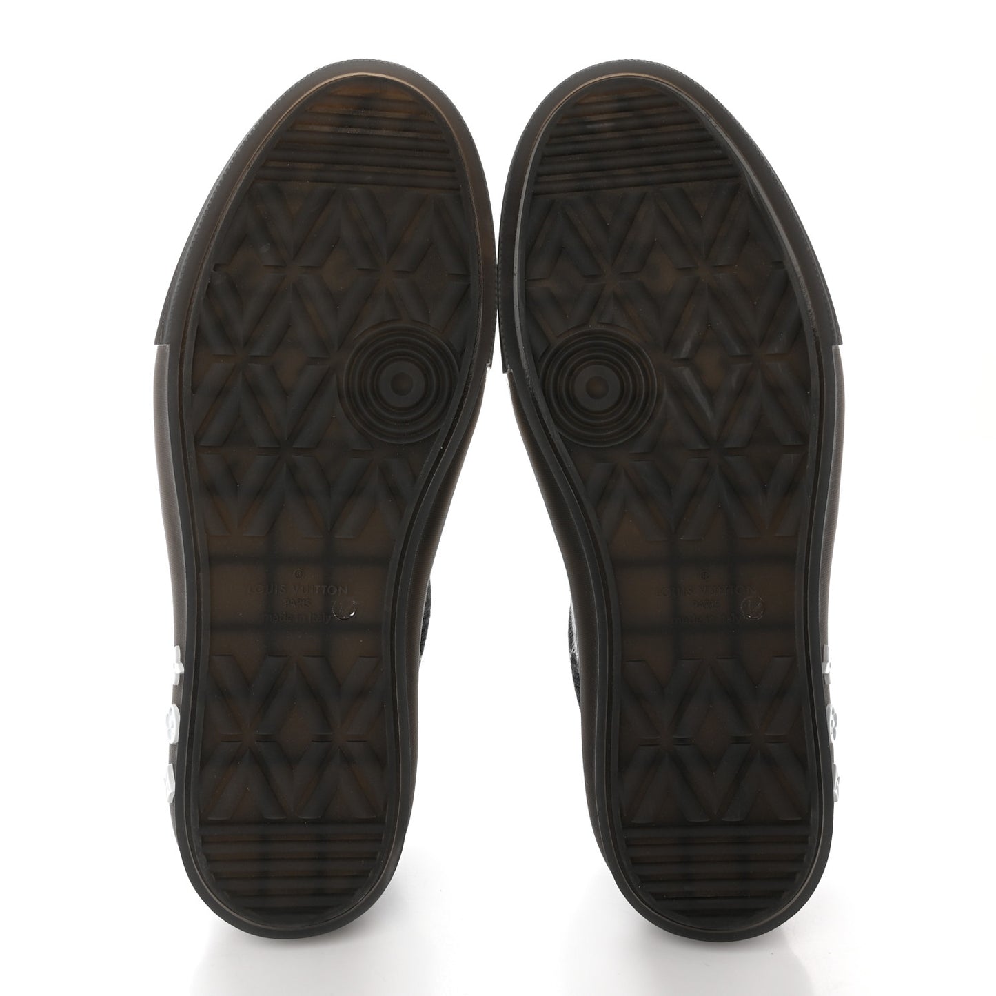 Damier Distorted Mens LV Ollie Sneakers 8.5 Black