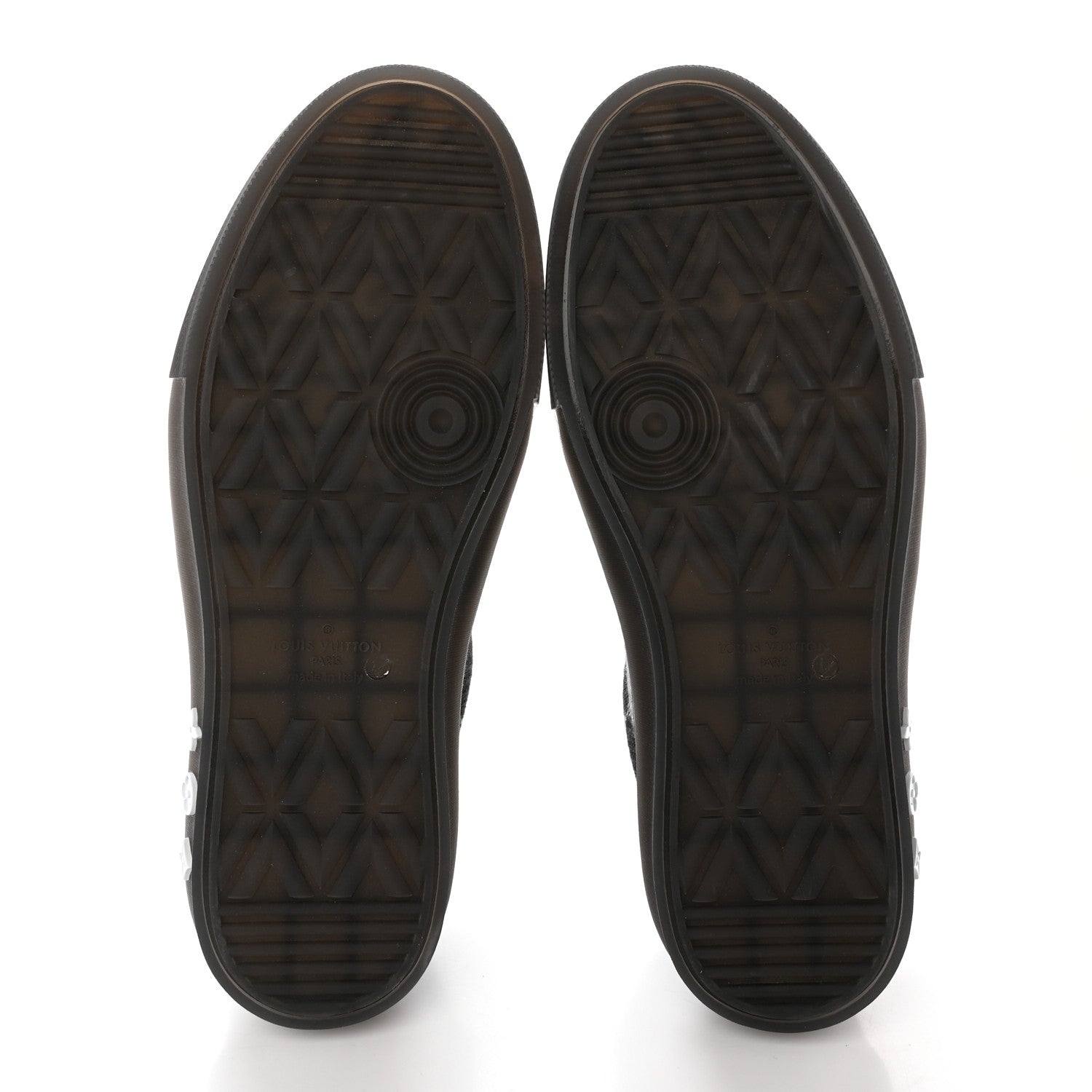 Louis Vuitton Damier Distorted Mens LV Ollie Sneakers 8.5 Black 6 of 11