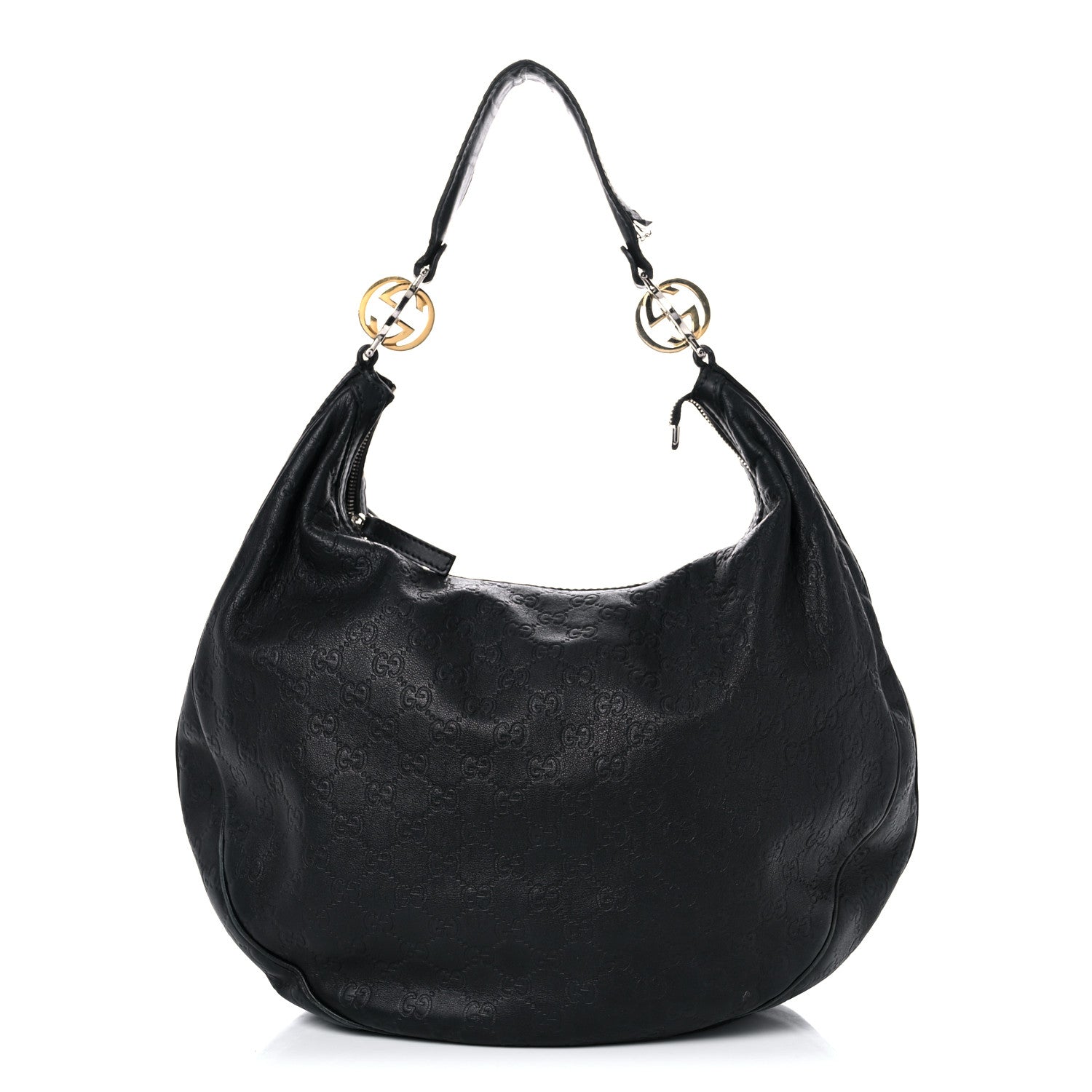 Gucci Guccissima Large GG Twins Hobo Black 1 of 30