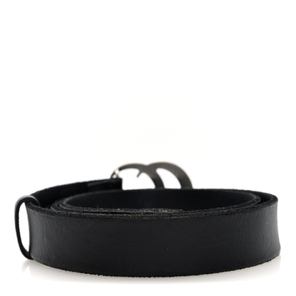 Gucci Cuoio Toscano Nickel Double G 85 34 Belt Black 2 of 4