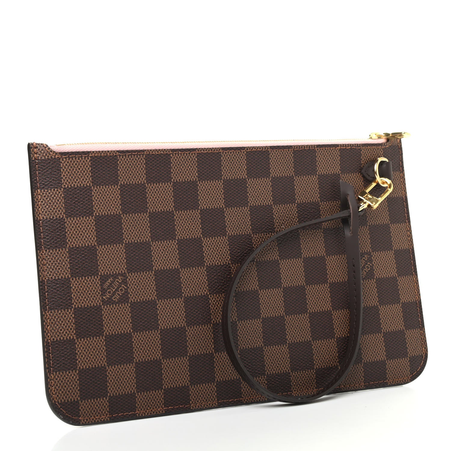 Louis Vuitton Damier Ebene Neverfull MM GM Pochette Rose Ballerine 3 of 7