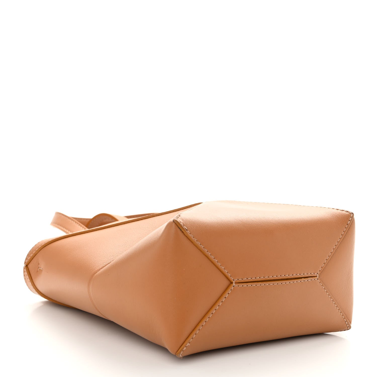 Loewe Shiny Calfskin Mini Puzzle Fold Tote Warm Desert 4 of 9