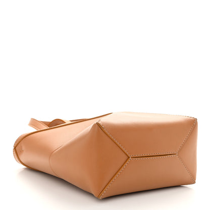 Loewe Shiny Calfskin Mini Puzzle Fold Tote Warm Desert 4 of 9