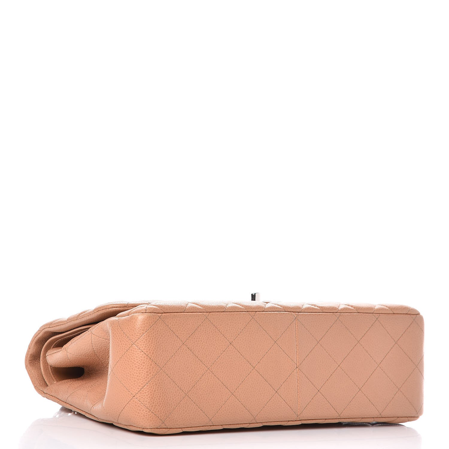 Chanel Caviar Quilted Jumbo Double Flap Beige 4 of 12