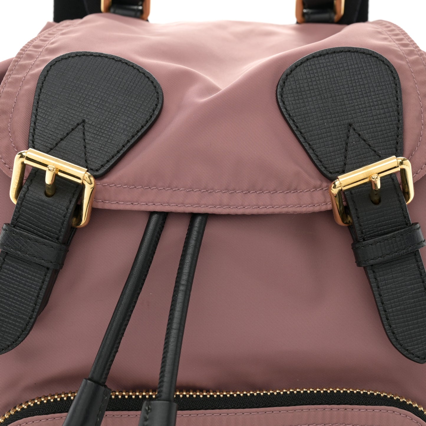 Nylon Medium Rucksack Backpack Mauve Pink