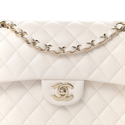 Chanel Caviar Quilted Small Double Flap White 8 of 11