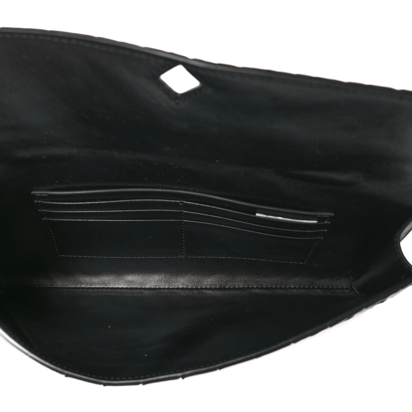 Nappa Intrecciato Long Andiamo Top Handle Clutch Fondant