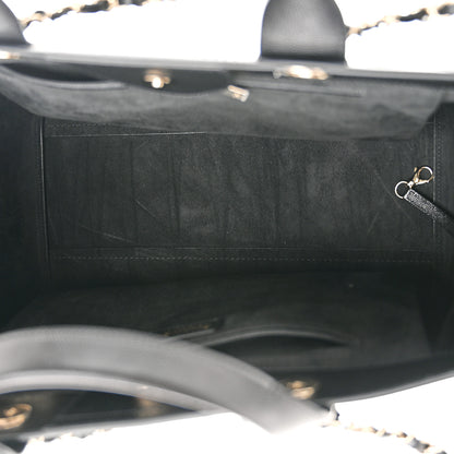 Chanel Caviar Medium Studded Deauville Tote Black 5 of 12