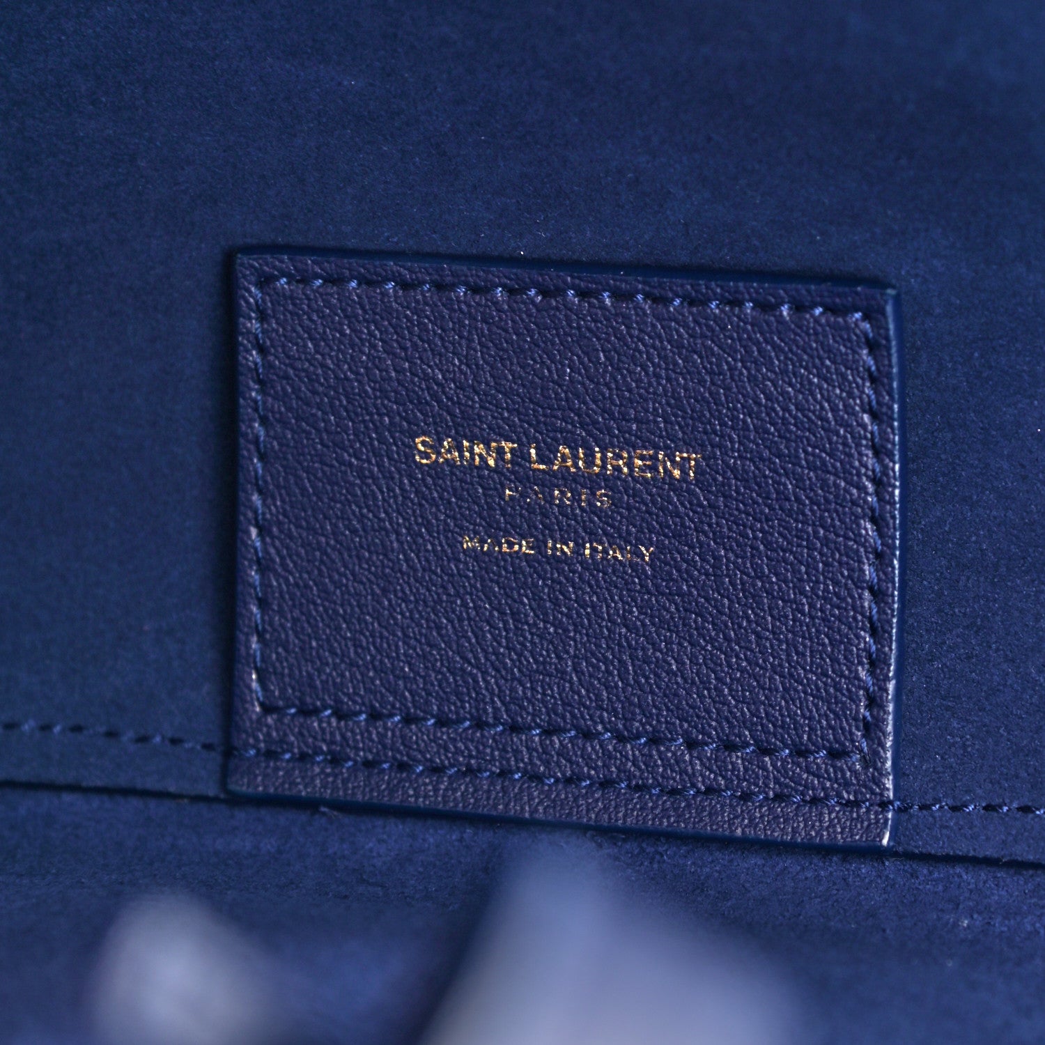 Saint Laurent Calfskin Large Shopping Tote Saphir 8 of 12