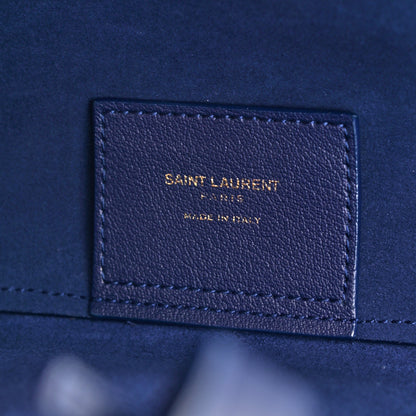 Saint Laurent Calfskin Large Shopping Tote Saphir 8 of 12