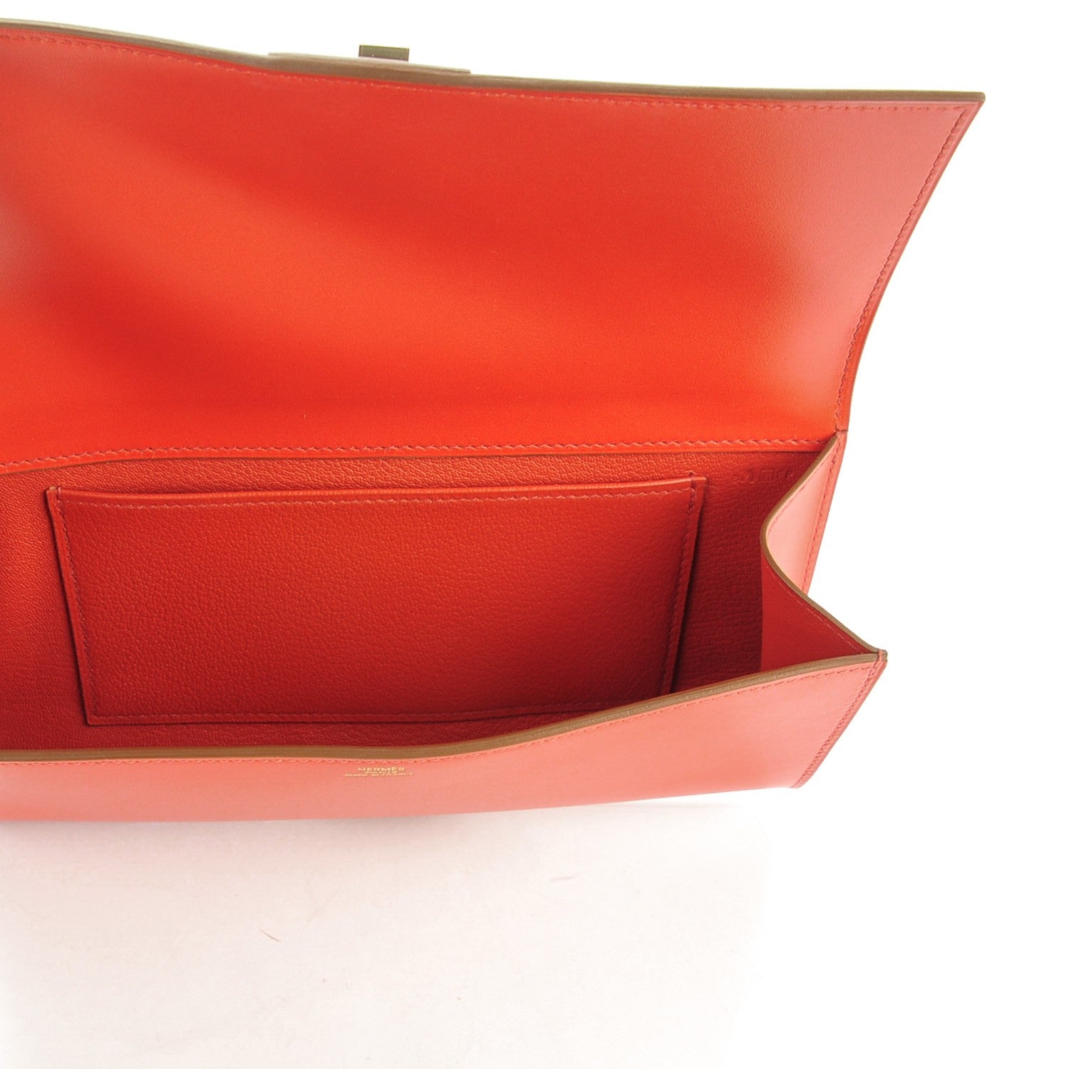 Hermes Tadelakt Medor Clutch 23 Sanguine 6 of 10