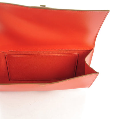 Hermes Tadelakt Medor Clutch 23 Sanguine 6 of 10
