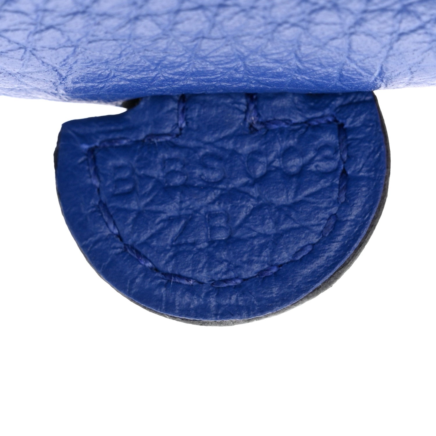 Hermes Taurillon Clemence Evelyne TPM Bleu Royal 7 of 10