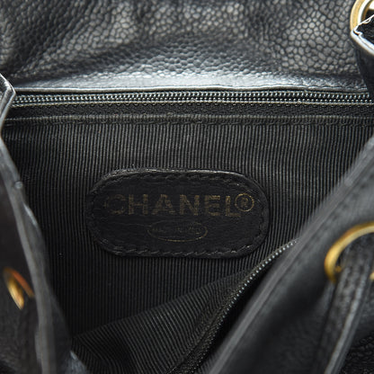 Chanel Caviar CC Backpack Black 6 of 15