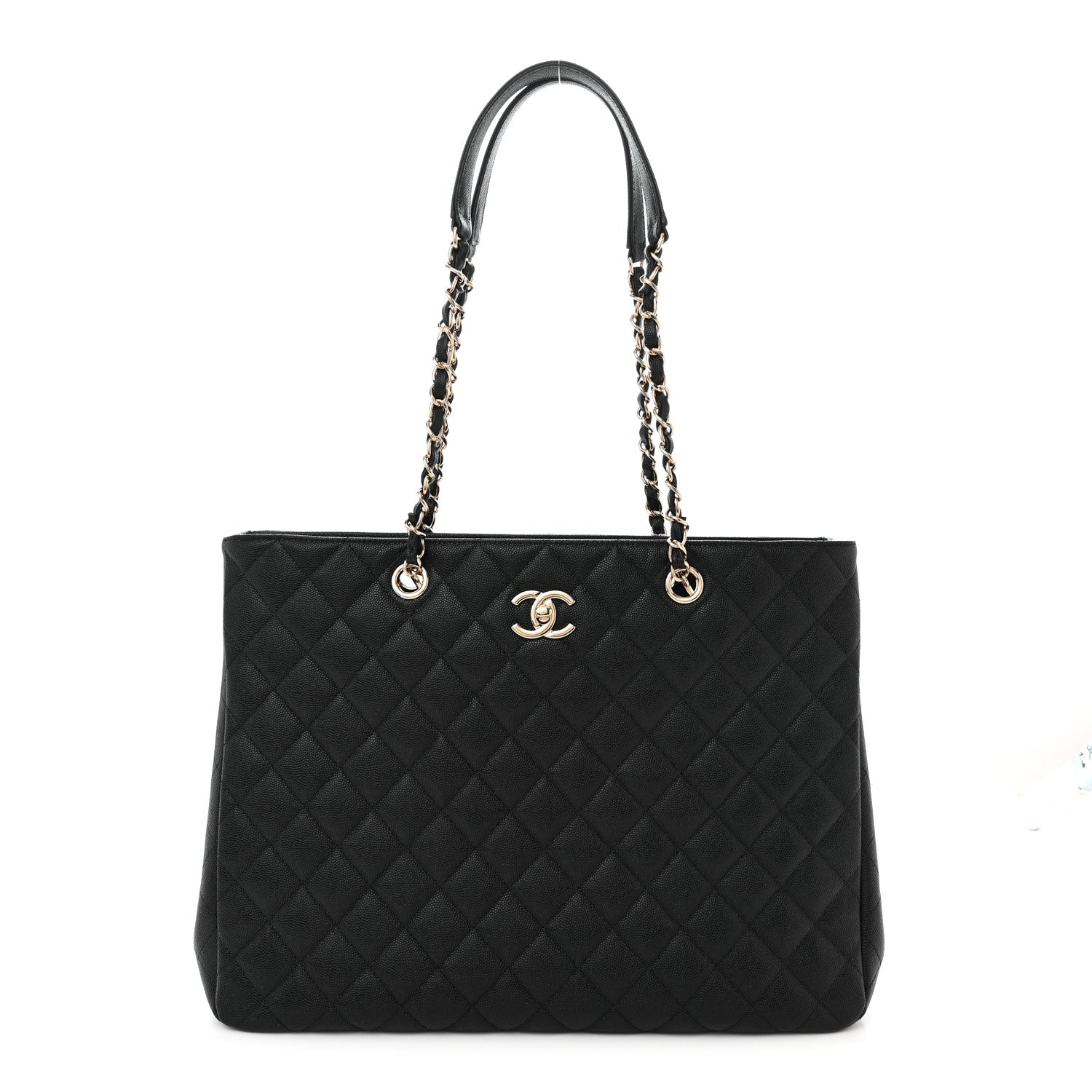 Chanel Caviar Quilted Large Shopping Tote Black 1 of 10
