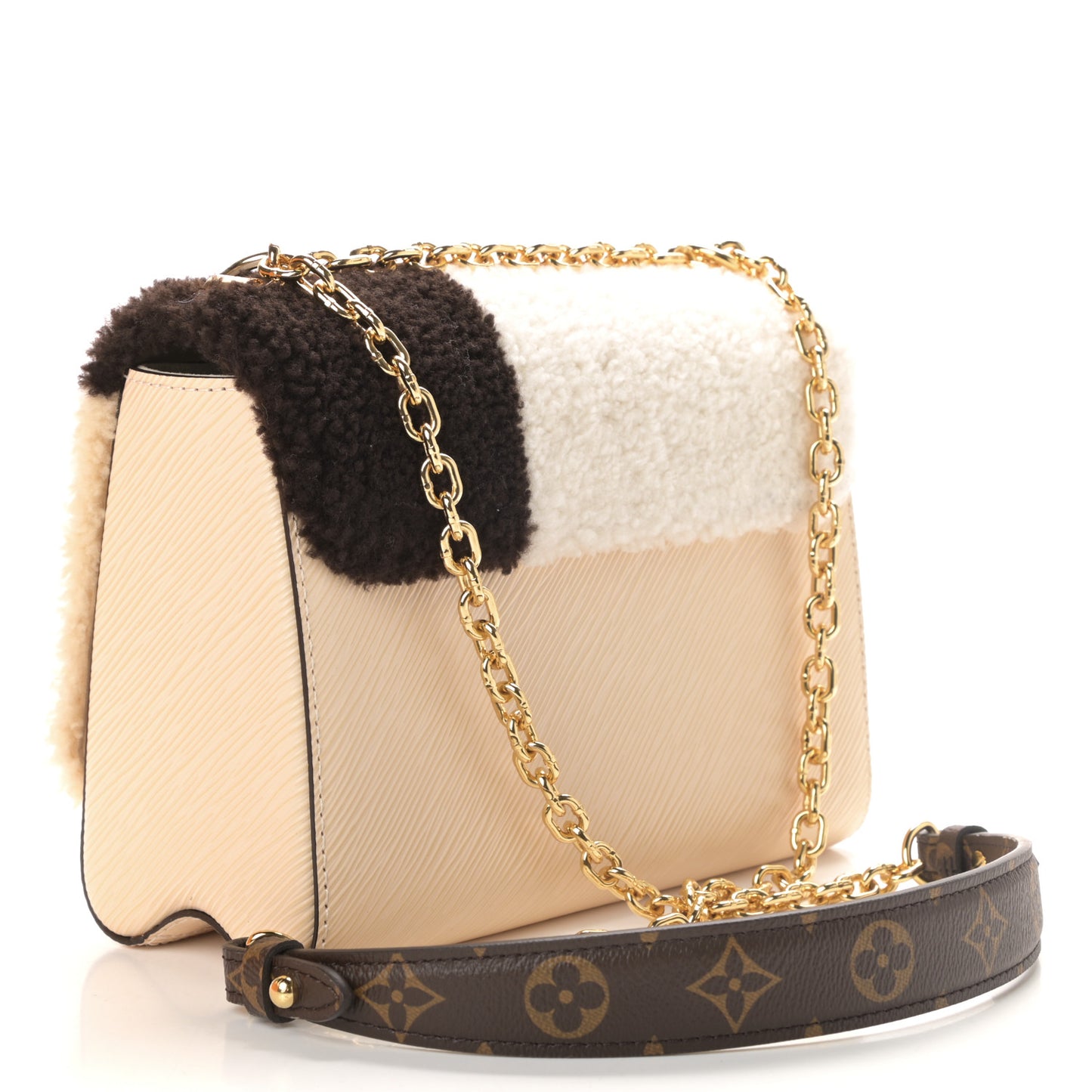 Monogram Epi Teddy Twist MM Creme
