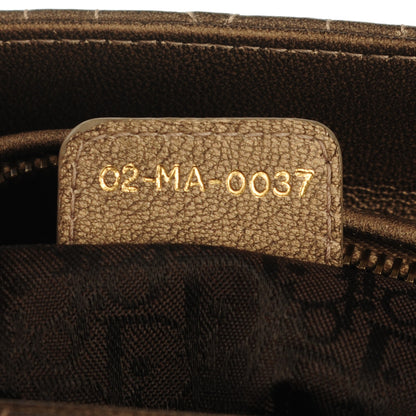 Christian Dior Metallic Lambskin Cannage Medium Lady Dior Bronze 7 of 7