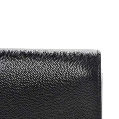 Saint Laurent Grain De Poudre Classic Monogram Kate Clutch Black 8 of 10