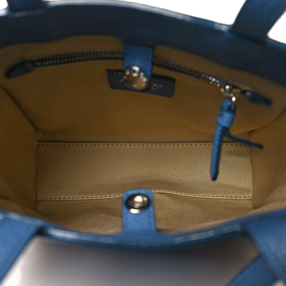 Jimmy Choo Soft Grainy Calfskin Star Studded Mini Pegasi Tote Butterfly Blue 5 of 10