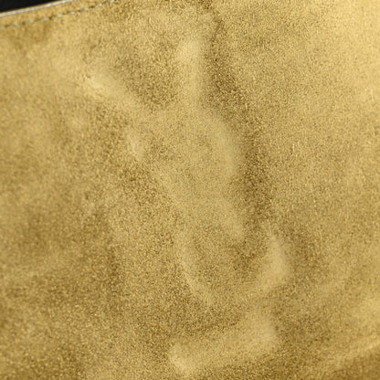 Saint Laurent Smooth Calfskin Suede Small Reversible Monogram Kate Satchel Loden Green 12 of 12