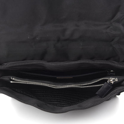 Prada Nylon Tessuto Messenger Bag Black 5 of 10