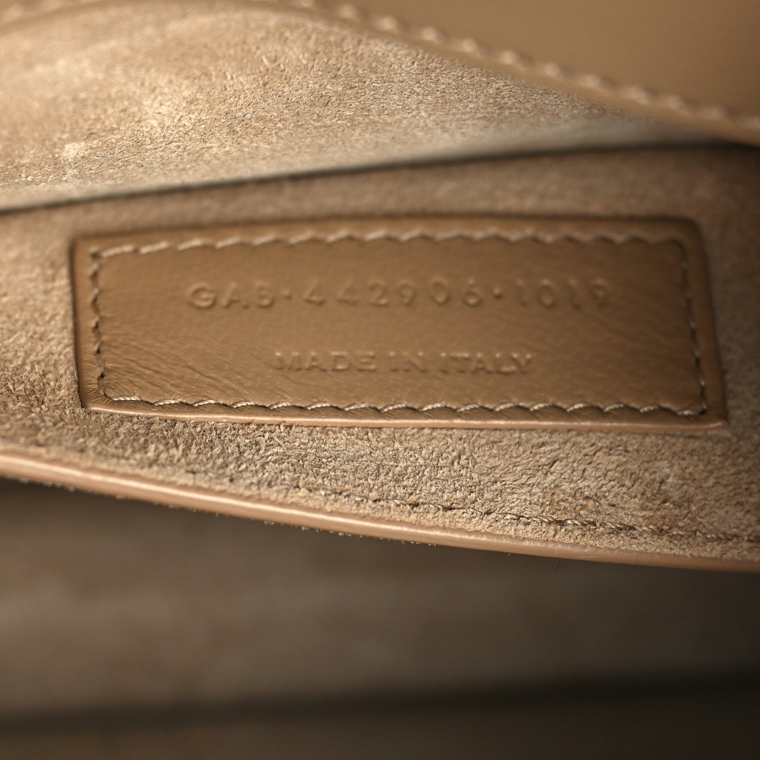 Saint Laurent Calfskin Medium Monogram Sunset Dark Beige 7 of 9