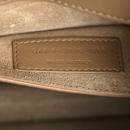 Saint Laurent Calfskin Medium Monogram Sunset Dark Beige 7 of 9