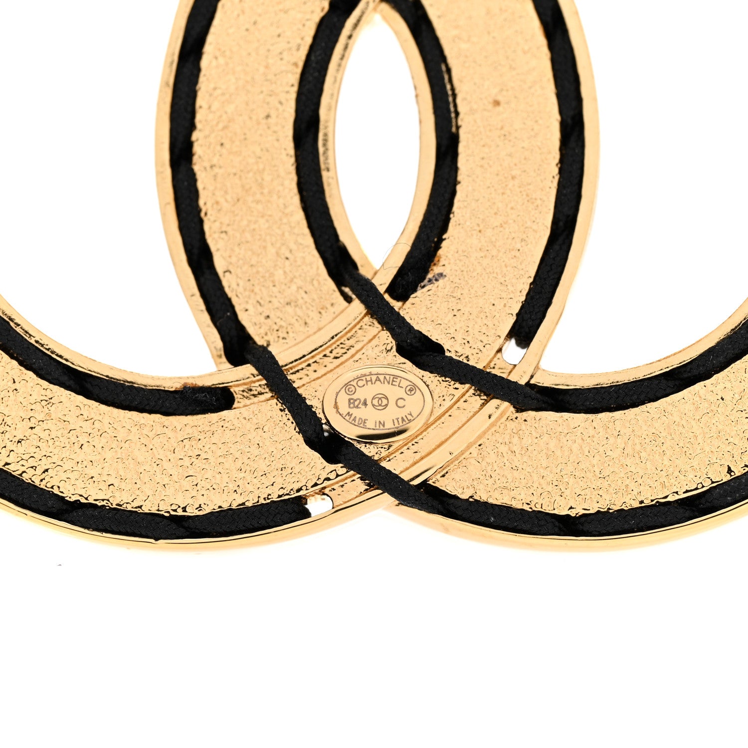 Chanel Enamel CC Brooch Black White 4 of 5