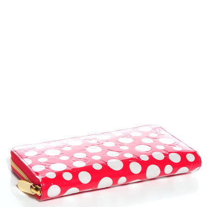 Louis Vuitton Vernis Kusama Infinity Dots Zippy Wallet Red 4 of 8