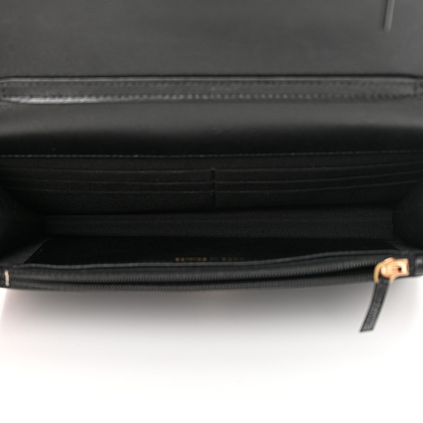 Goatskin Quilted Quilted Like A Wallet Wallet On Chain WOC Black
