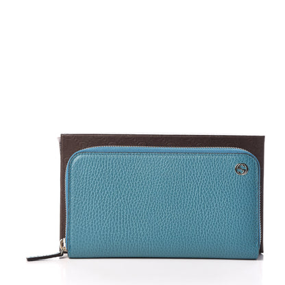 Gucci Dollar Calfskin GG Zip Around Wallet Deep Cobalt 8 of 8