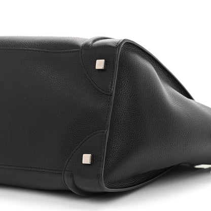 Celine Drummed Calfskin Micro Luggage Black 10 of 10
