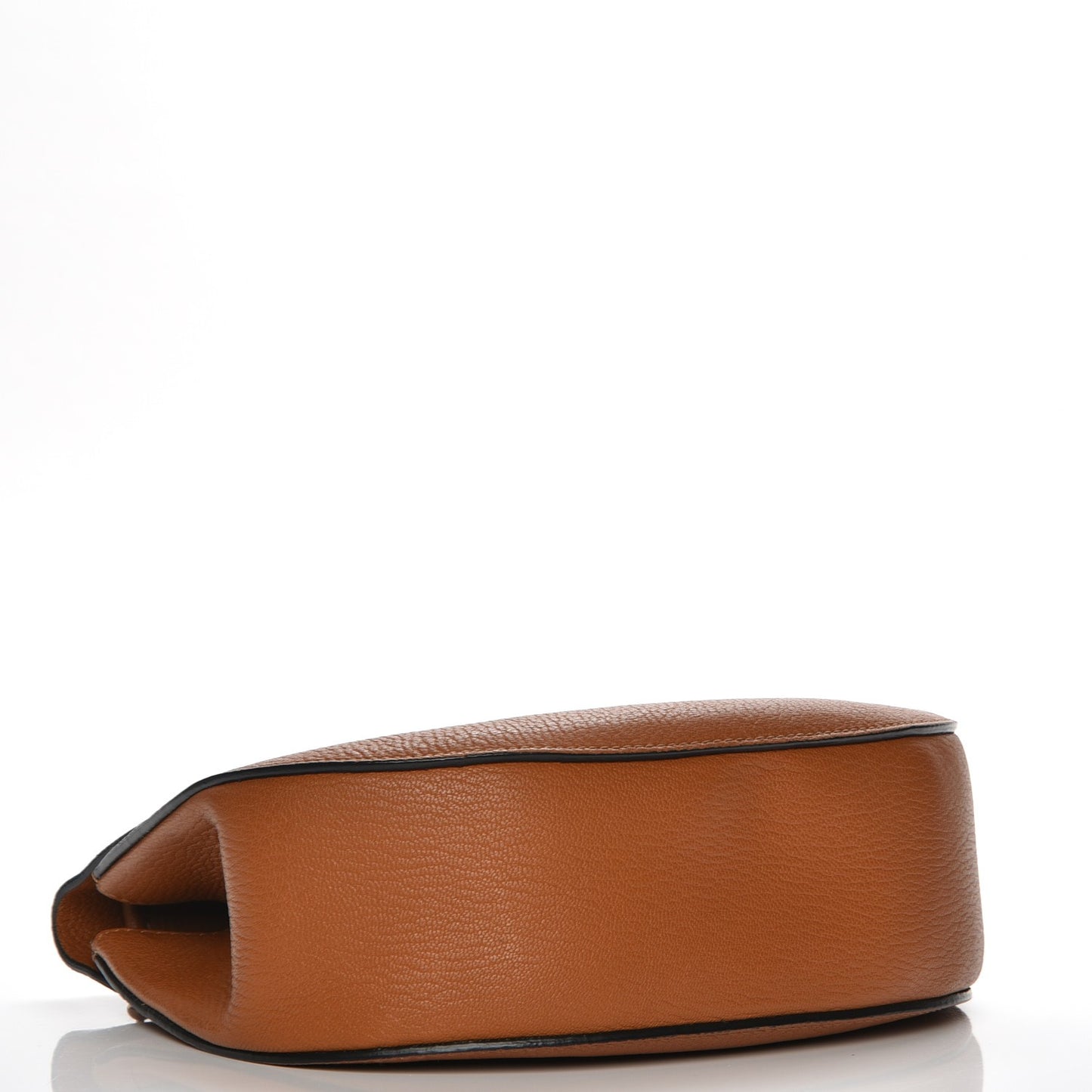 Grained Lambskin Drew Shoulder Bag Caramel