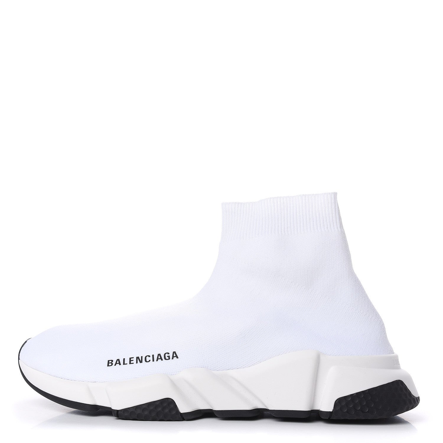 Balenciaga Neoprene Knit Womens Speed Sneakers 41 White 1 of 9