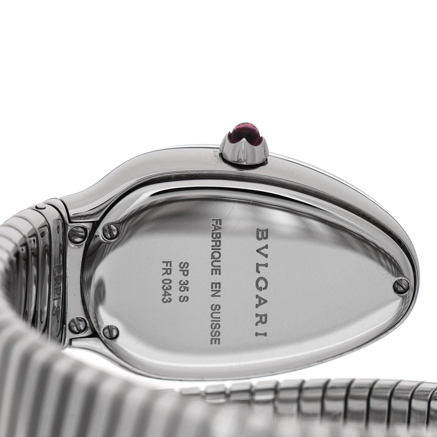 Stainless Steel 35mm Serpenti Tubogas Quartz Watch