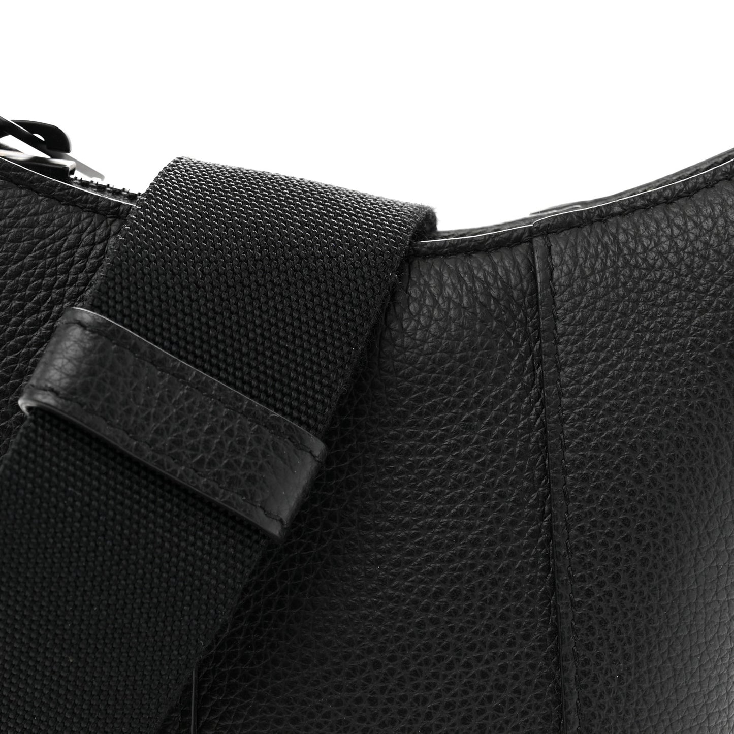 Calfskin Hourglass Phone Holder Bag Black