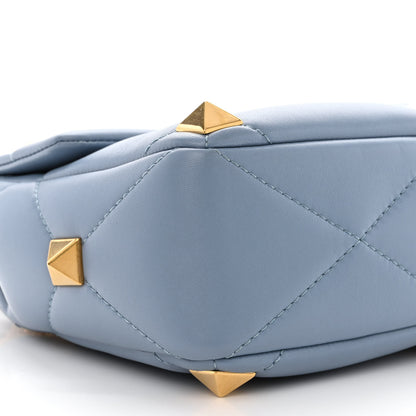 Valentino Garavani Nappa Medium Roman Stud Shoulder Bag Niagara 8 of 9
