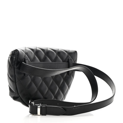Chanel Lambskin Quilted Waist Belt Bag Black 3 of 11