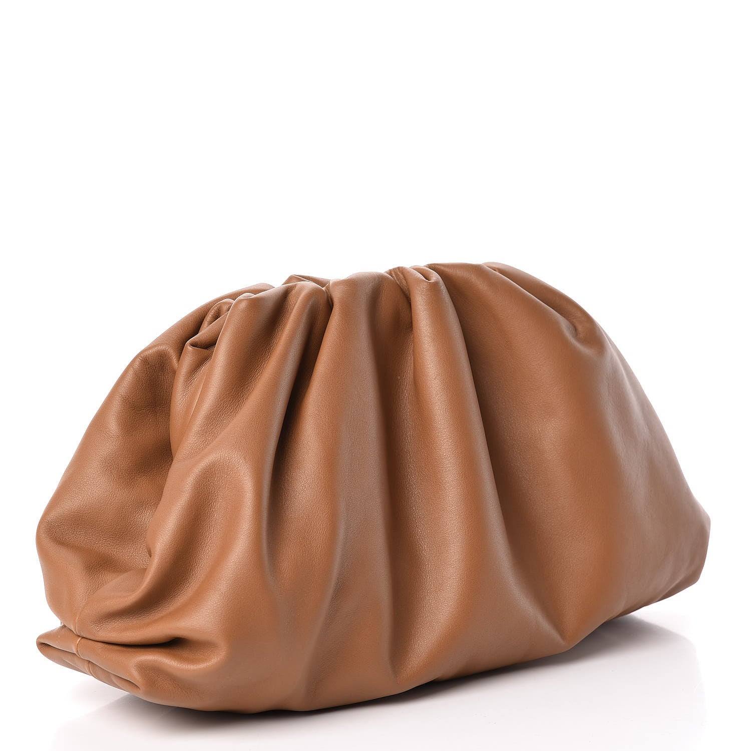 Bottega Veneta Smooth Butter Calf The Pouch Oversized Clutch Cammello 3 of 11