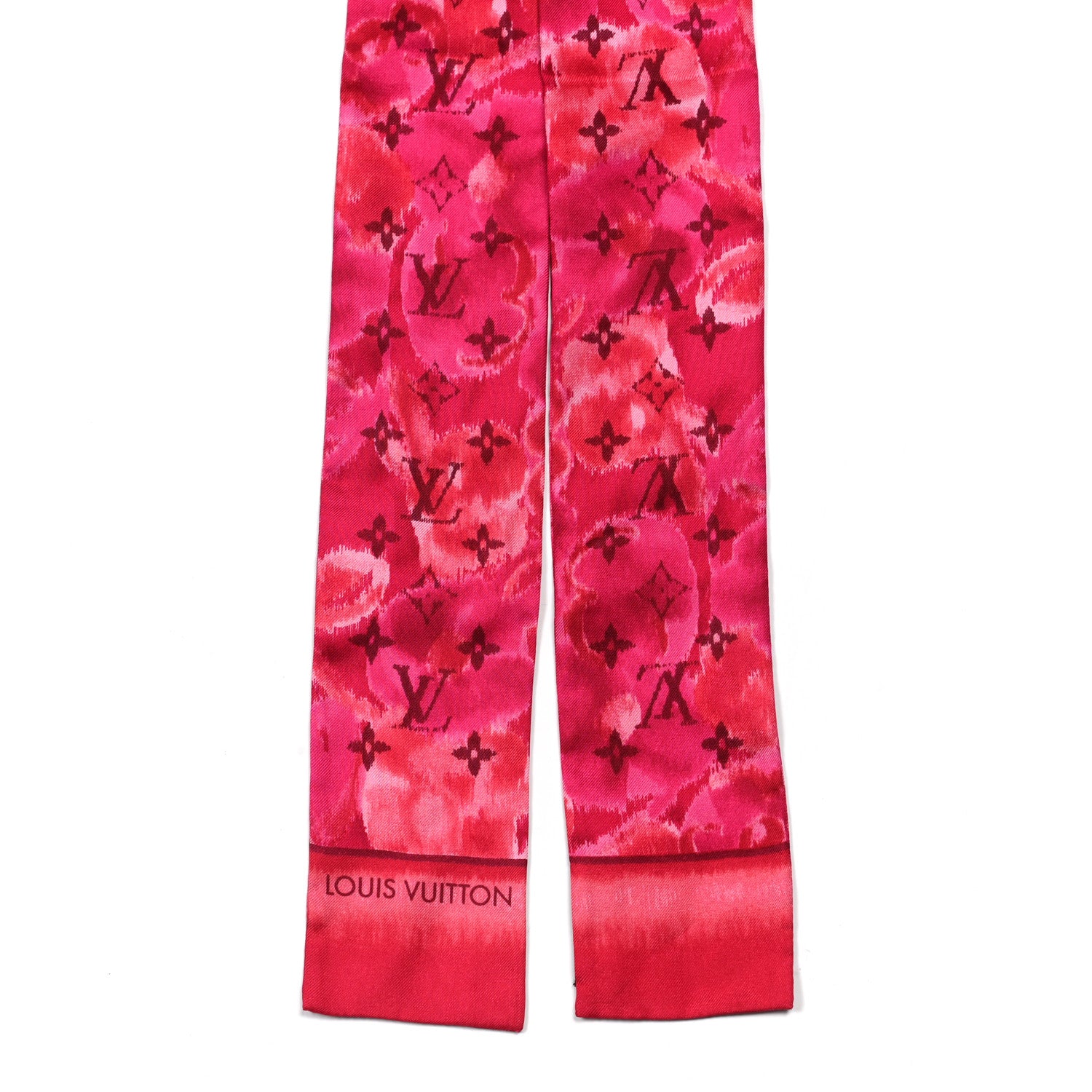 Louis Vuitton Silk Monogram Ikat Summer Bandeau Rose Indien 2 of 3