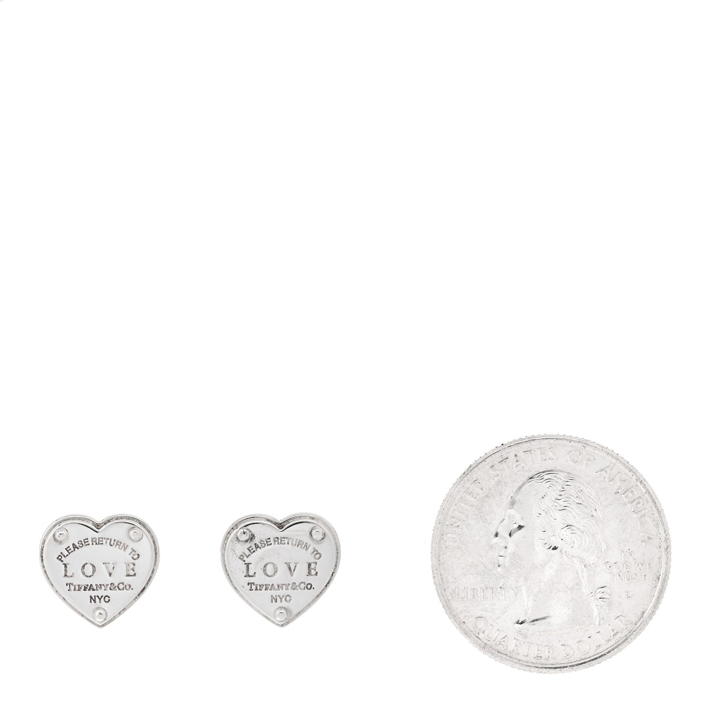 Sterling Silver Return to Tiffany Love Heart Earrings