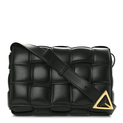 Bottega Veneta Nappa Maxi Intreccio Padded Cassette Crossbody Bag Black 1 of 9