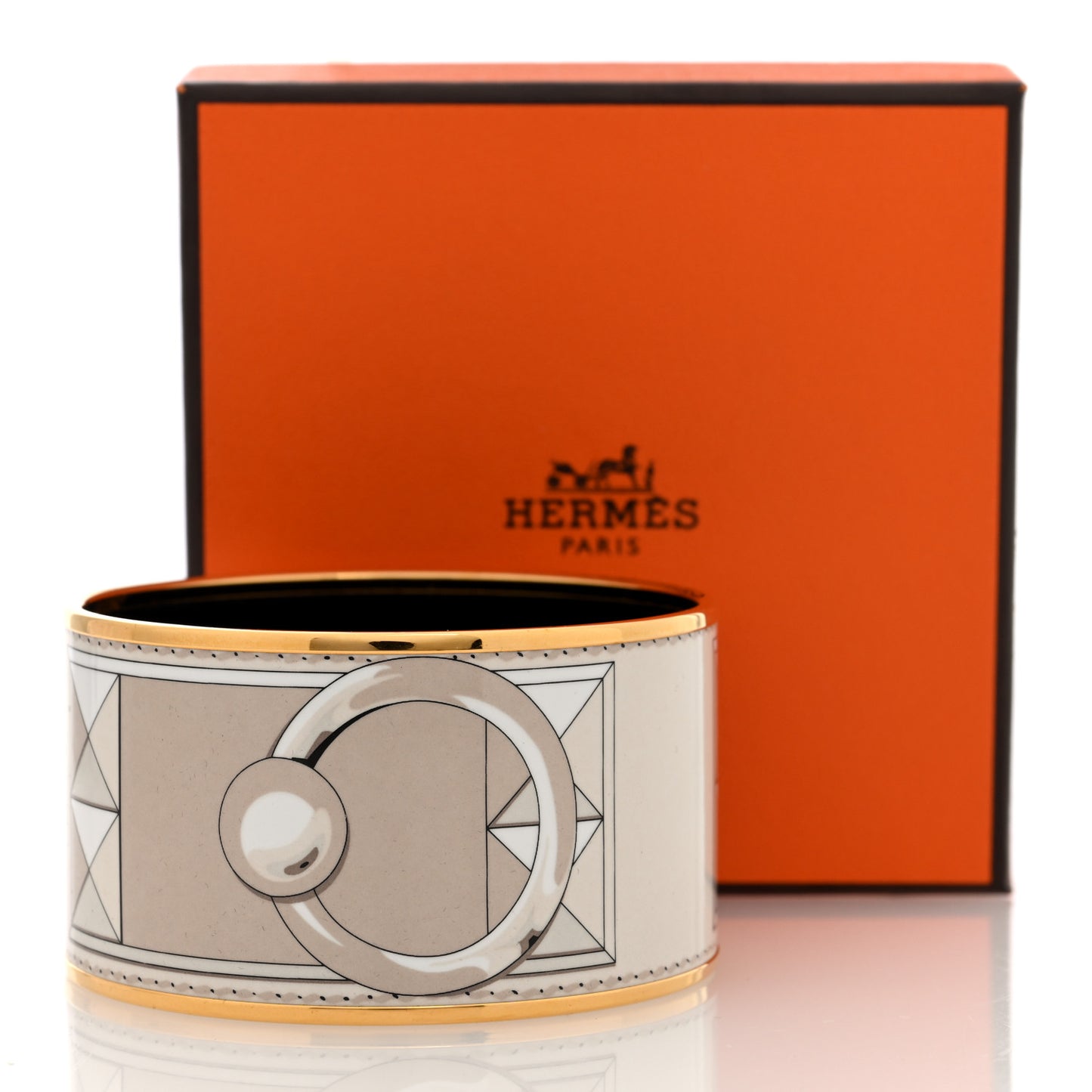 Enamel Printed Collier De Chien Extra Wide Bracelet 62