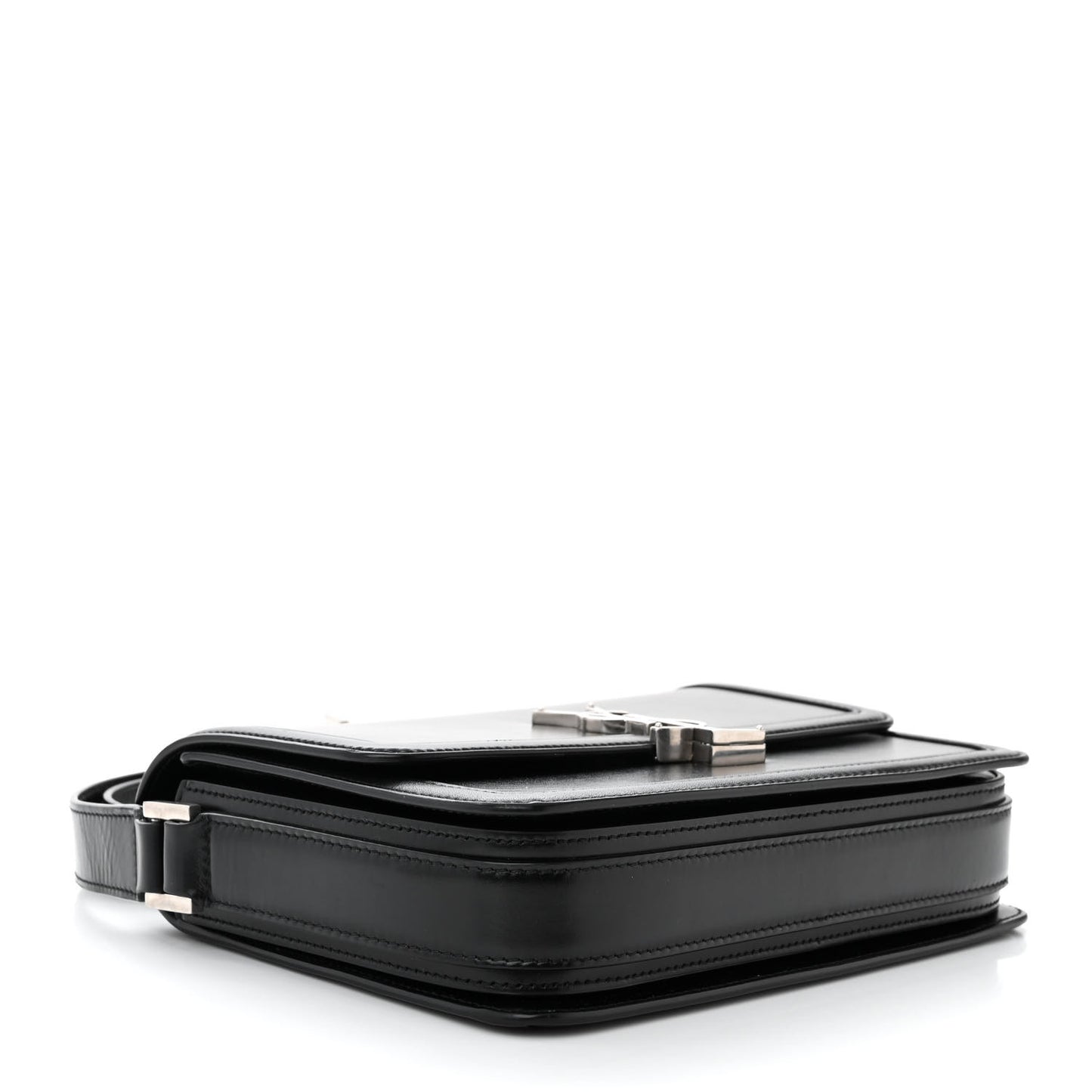 Box Calfskin Monogram Medium Solferino Satchel Black