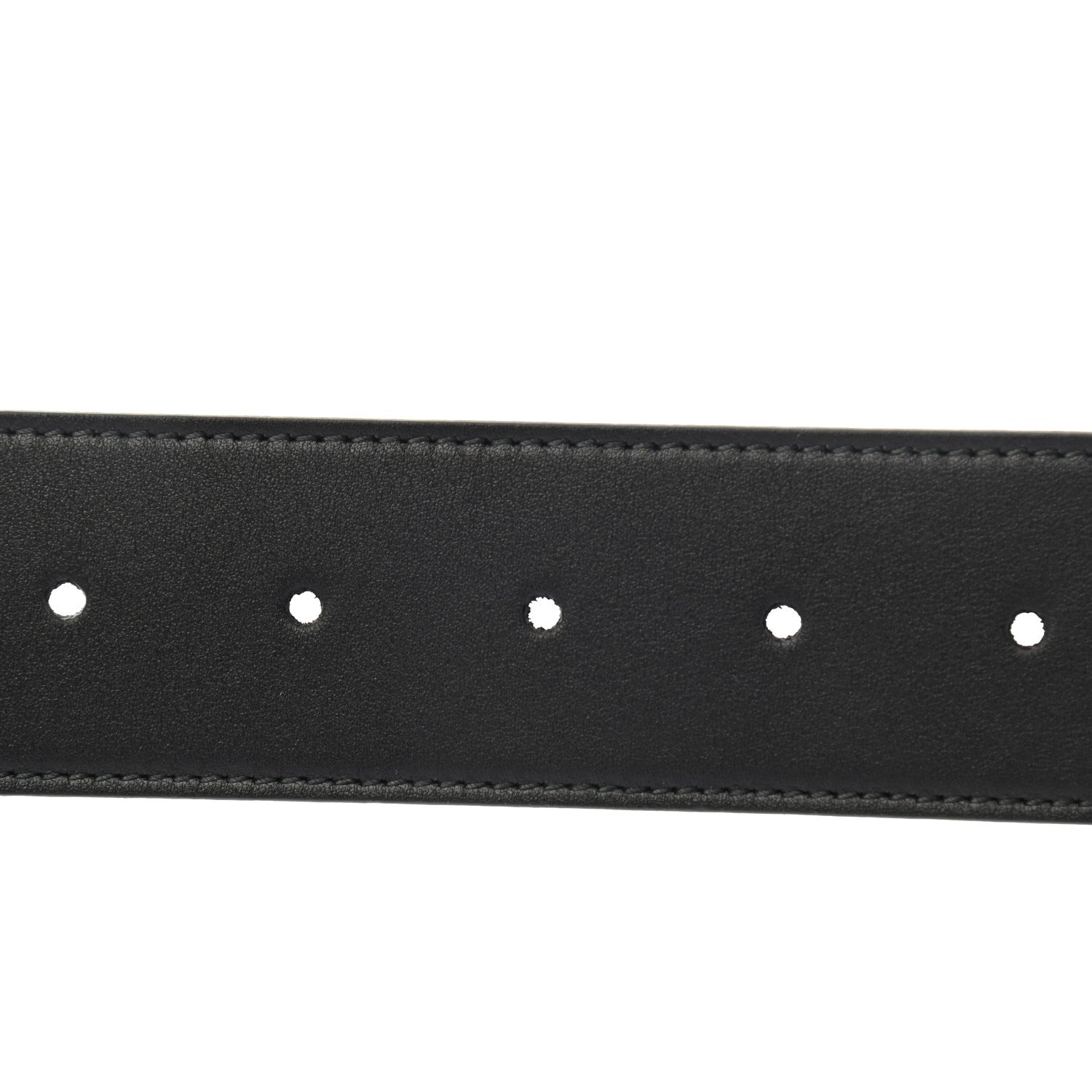 Gucci Moon Calfskin Pearl Double G 40mm Belt 85 34 Black Cream 4 of 5