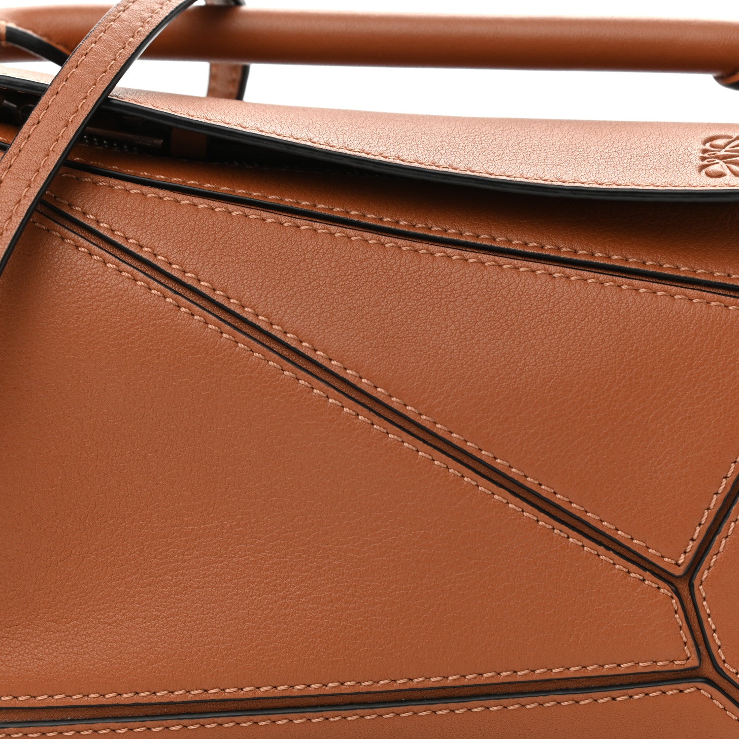 Loewe Calfskin Mini Puzzle Bag Tan 7 of 9