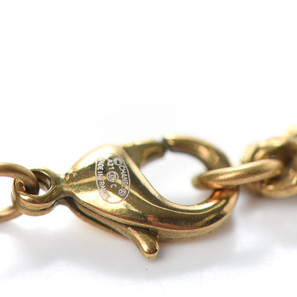 Chanel Crystal CC Pendant Necklace Gold 5 of 5