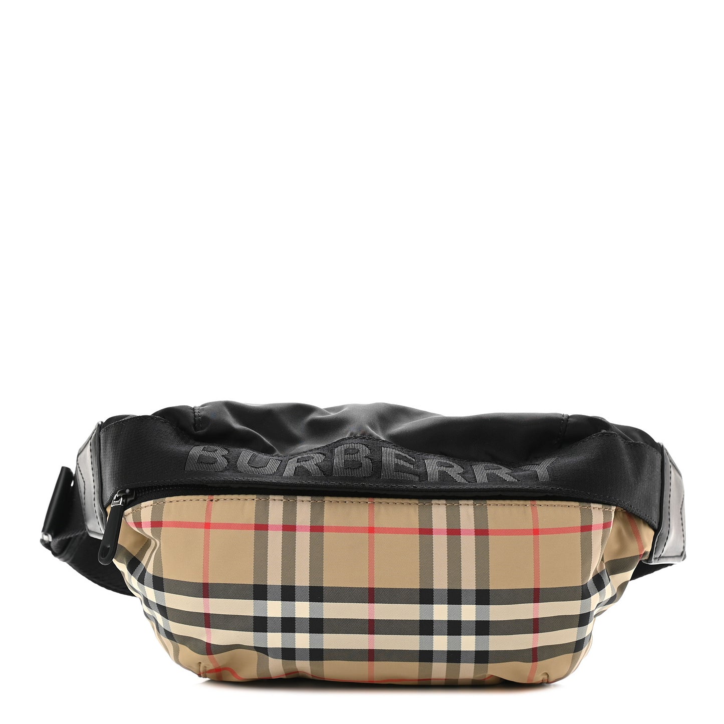 Nylon Vintage Check Sonny Bum Bag Archive Beige Black