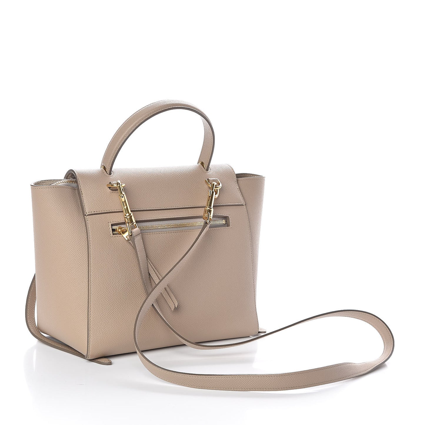 Grained Calfskin Micro Belt Bag Light Taupe
