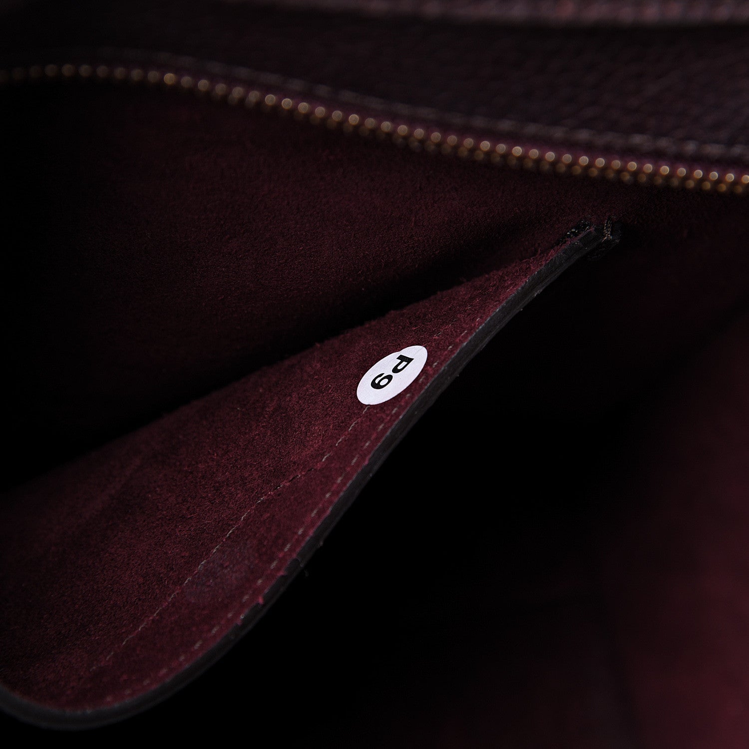 Mulberry Grain Vegetable Tanned Calfskin Small Zipped Bayswater Oxblood 12 of 15